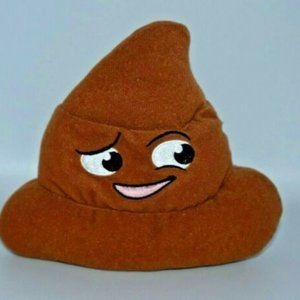 Poop Emoji Plush Toy w/ Sounds Farts Toilet Flushing Music Brown